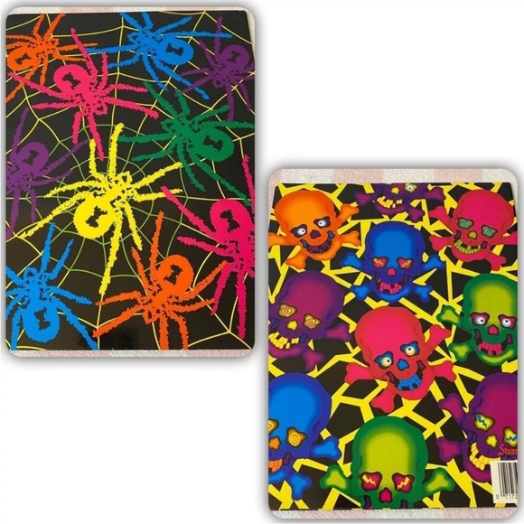 Vintage Lisa Frank Spiders & Skeletons 1 Spooky Folder